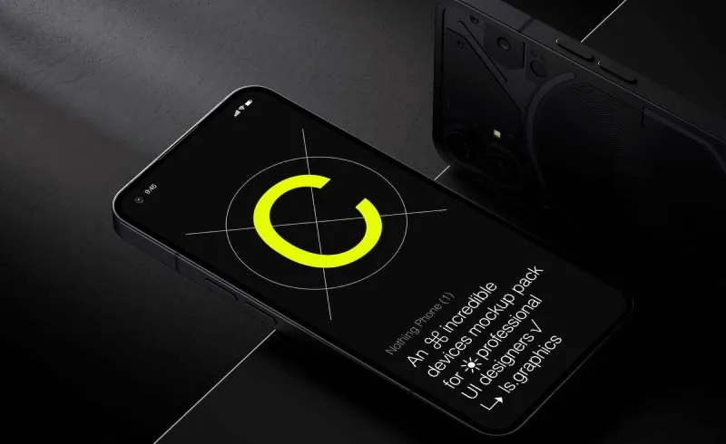 Telefoon met social media content op een donkere ondergrond